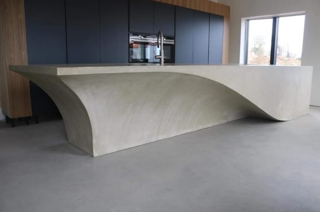 Floating Stone Kitchen